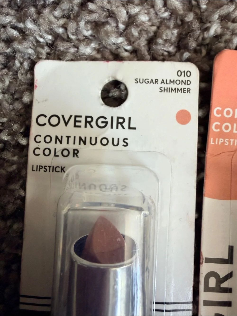 COVERGIRL Continuous Color Lipstick - 010 Sugar Almond/shimmer - 1 per order